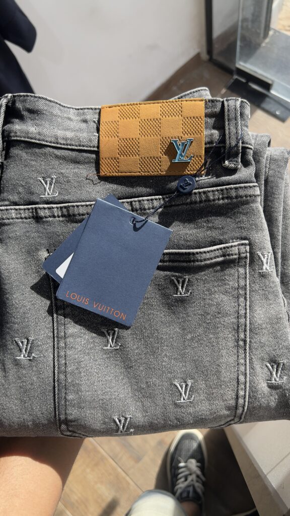 Jeans lv mongram degradi
