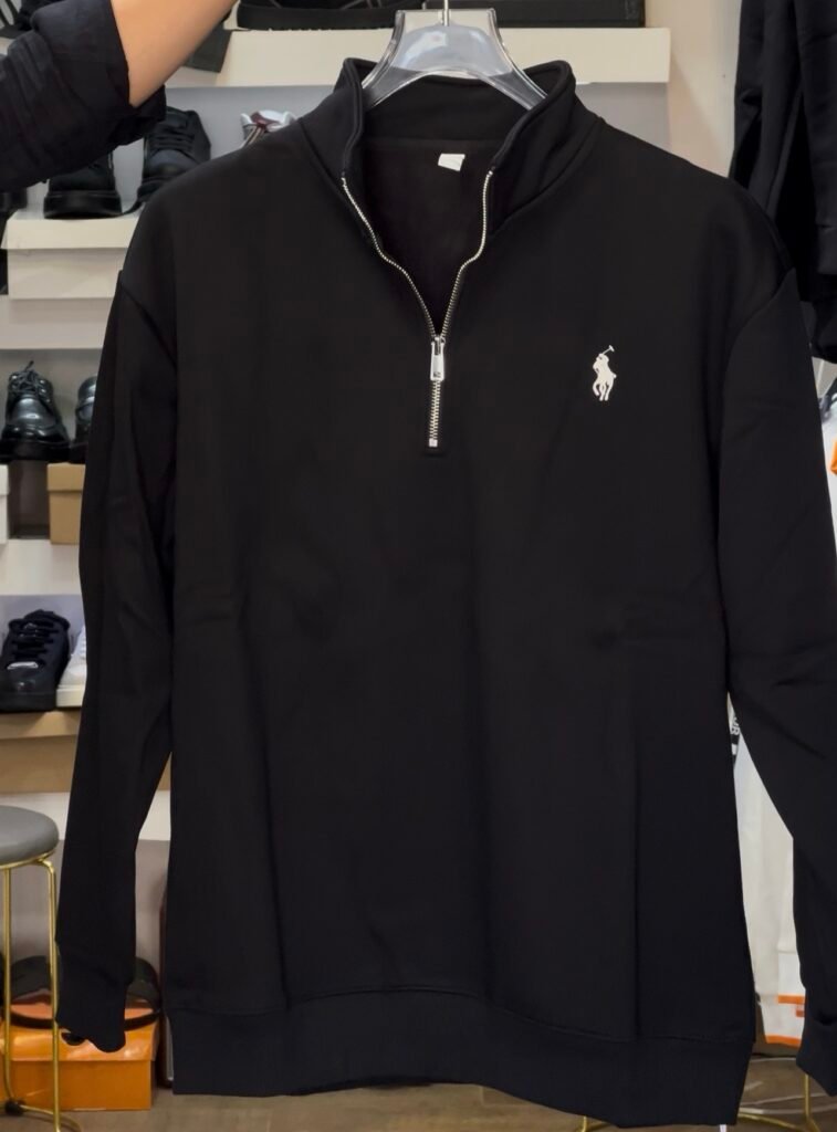 T shirt demi zip Polo